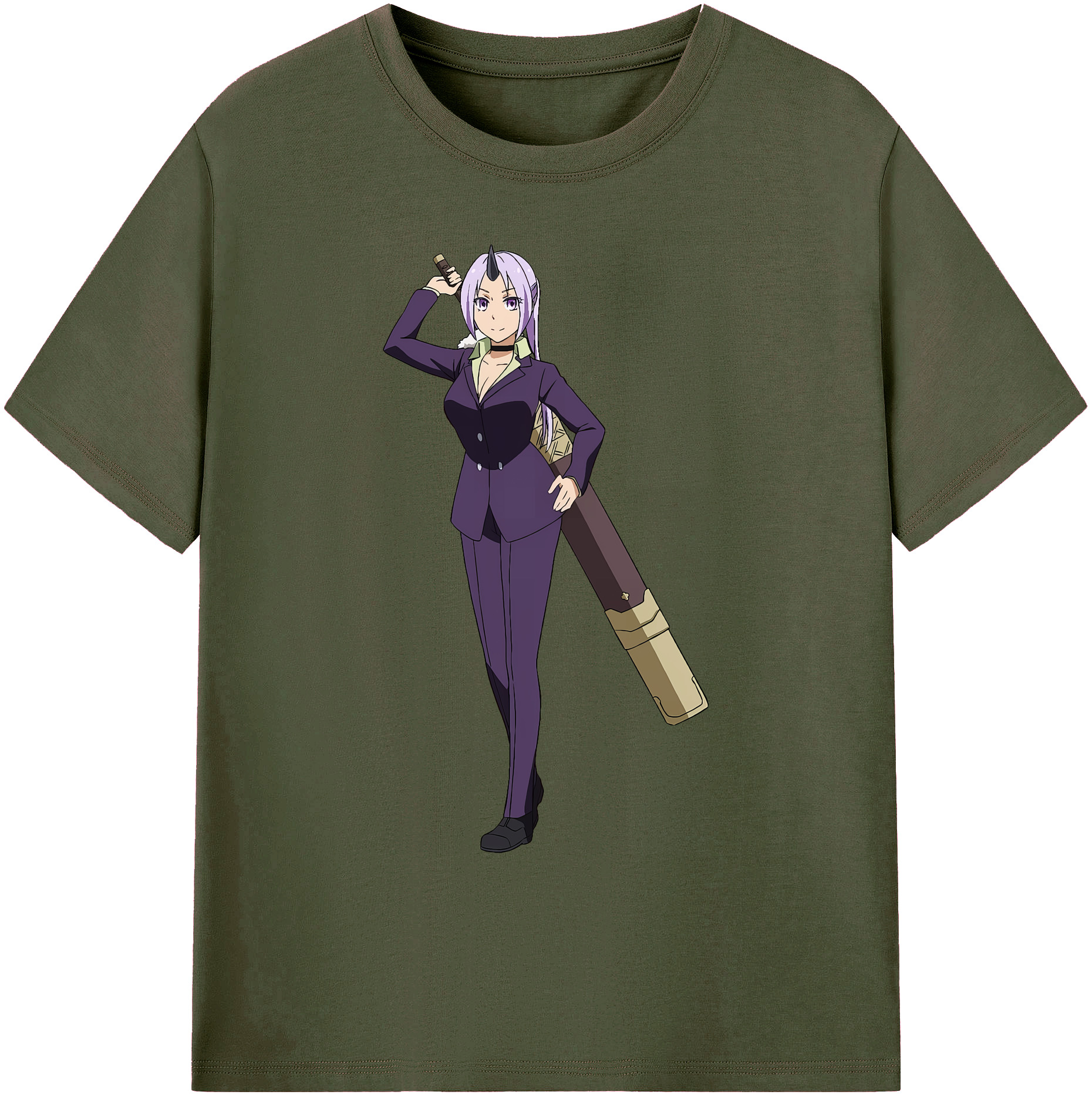 （画像用） 転スラ Regarding Reincarnated to Slime 綿100％ メンズ半袖Tシャツ｜肌触りやわらか＆通気性